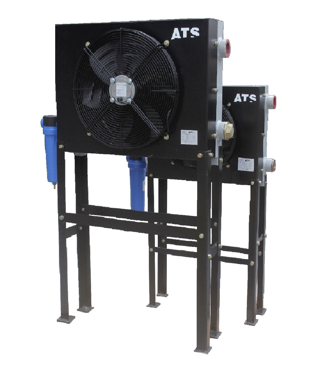 Compressed air aftercoolers for compressed air systems