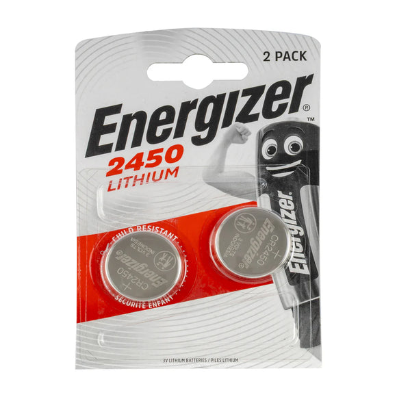 ENERGIZER CR2450 Lithium Battery 3V, 2-Pack