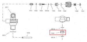 Adaptor 5/8", without o-ring