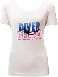 T-Shirt, Diver Below for Women