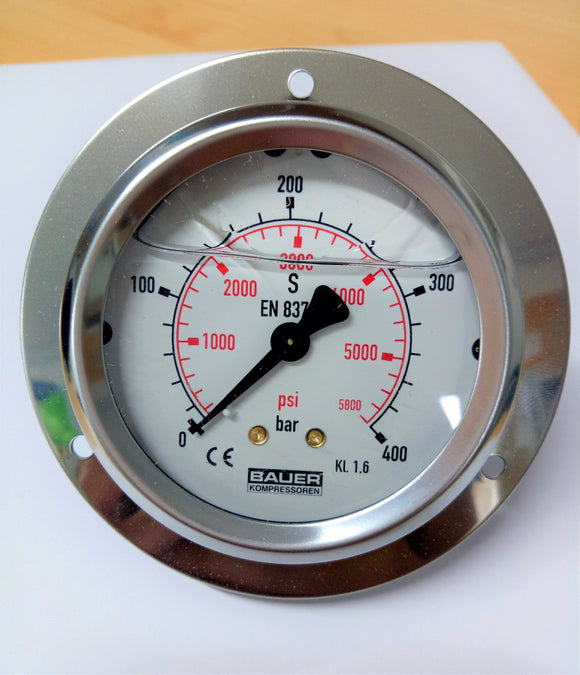N2623 Pressure Gauge 0-400 bar with front ring